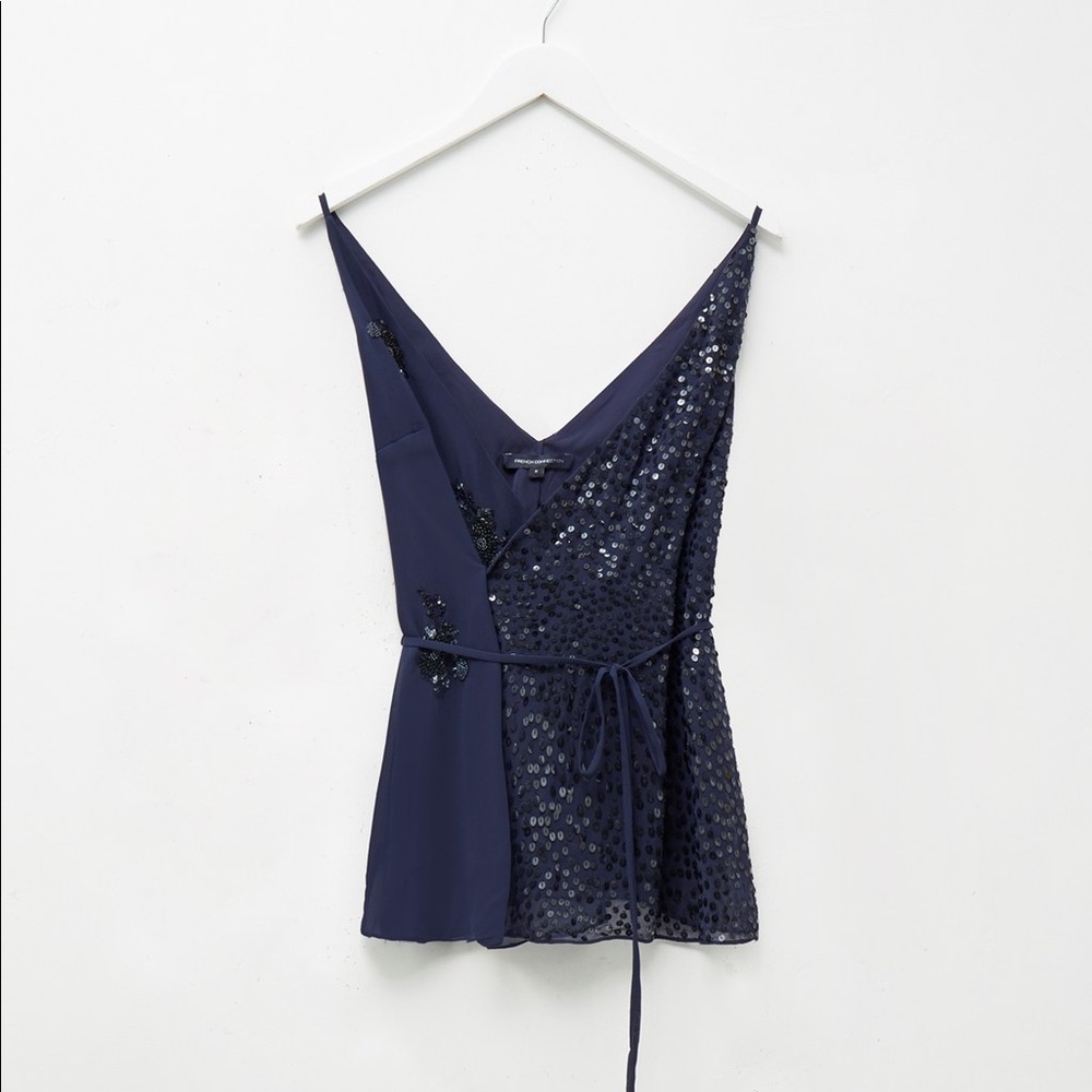 French Connection Wrap Top